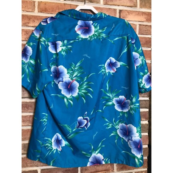 Vtg Men's Helena's Made in USA Hawaiian SS Shirt Sz LG Button Up - Picture 4 of 6